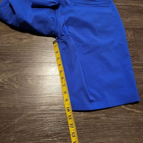 Puma Flat Front Golf Shorts 10" Inseam Royal Blue Womens Size 10 - Picture 10 of 12